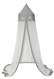 Taftan Stars Silver Drape for Crib and Cot (Grey) by Taftan