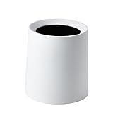 ETRAVEL 卓上ゴミ箱 デスクトップ ゴミ入れ ゴミ袋 隠せる ミニ 2L 洗面所 寝室 オフィス (白)