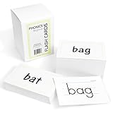 200枚 ビギニング フォニクス フラッシュカード - CVC および CVCC ショートボエルワードカード