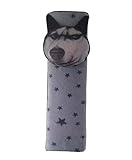 2 PCSカーシートベルトショルダーパッドシートベルトはグレーをカバー