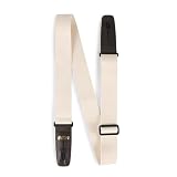 Martin Cotton Weave Straps Cream 18A0140 マーティン Lock-It ギターストラップ – クリームコットン織り | 工具不要のストラップロックデザイン | 既存のエンドピンに対応