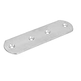 uxcell 125mmx38mmx3mm ステンレス鋼フラット補修修理板支柱コネクタ