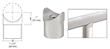 C・R・Laurence hr15ccbs CRL BrushedステンレスCoped垂直襟の1 – 1 / 2 "チューブ