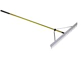 Nupla GRK36 Aluminium Heavy Duty Landscape Rake with Classic Handle and Butt Grip, 60 Handle Length 