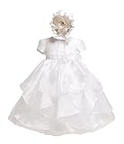Kid Collectionベビー女子ホワイト洗礼式洗礼ドレスby Kidコレクション