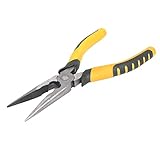 ロングワイヤー圧着用ゴムハンドルノーズカッターメタルプライヤー8"