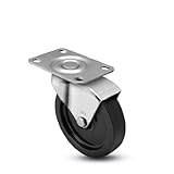 Shepherd Monarch Series 2 Diameter Polyolefin Wheel Hooded Caster, 2 Length x 1-3/16 Width Plate, 90