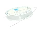 シリコンゴム ブレスレット用 ゴム紐 0.4mm/0.6mm/0.8mm/1mmサイズ 通しワイヤー 解説書付き♪ (0.4mm×1個)