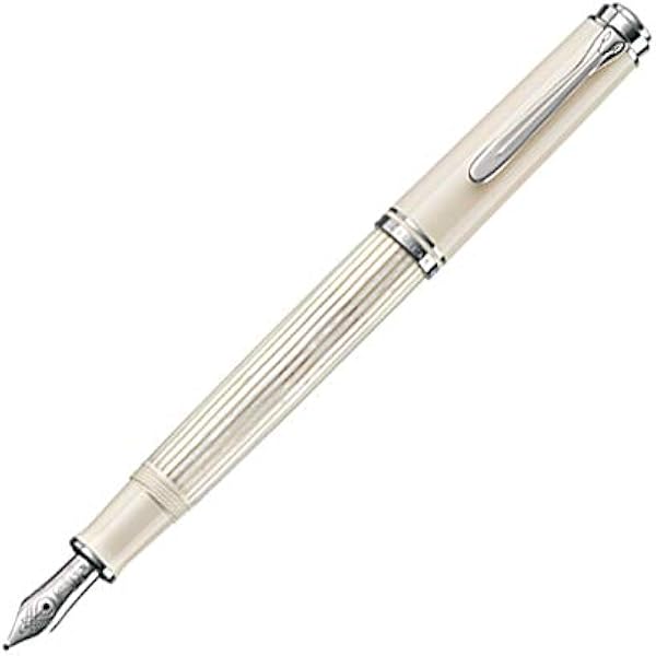 ペリカン 万年筆 F 細字 ホワイトストライプ スーベレーン M605 吸入式 限定 正規輸入品 万年筆 文房具 オフィス用品 Amazon