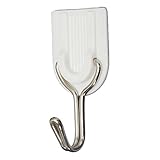 TOOGOO ( R ) 6ピース壁ドアフックタオルホルダー自己粘着バスルームキッチン接着剤フックホワイト