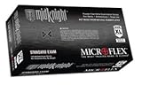 Microflex mk296s Midknightブラックpowder-freeニトリル試験手袋 – スモール& # 44 ; 100のボックス