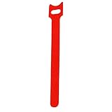 卸売0.47 "×8"カラフル熱望確保ストラップ再利用可能なフックとループのベルクロケーブルタイを - レッド - 1 Pc