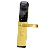 Perfeclan 全4色選べる　電子　スマート　ドアロック　バイオメトリック　指紋　タッチパスワード　指紋認証　防水　安全性　 - ゴールデン