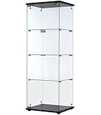 Amazon.co.jp: 生活グッズラボ ショーケース ガラスケース 3段片扉