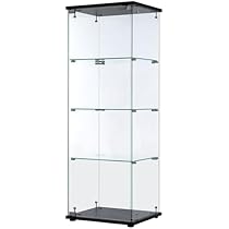 ガラスディスプレイ　いちにっ様限定 ガラスコレクションケース 4段 コーナータイプ 大型タイプ 背面