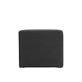 arne スツール 1人掛け チェアー ソファ 腰掛け 椅子 背もたれ無し Cube’s L58 ブラック ファブリック 布張り