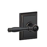 Schlage Lock Company F40BIR716ADD Addison Collection Birmingham Aged Bronze Bed and Bath Lever - Doo