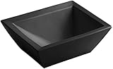 KOHLER K-2273-7 Bateau Vessels Above-Counter Bathroom Sink, Black Black [並行輸入品]