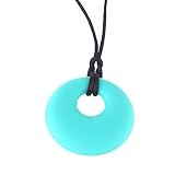 Kitdine Round Baby Teething Necklace for Nursing Mom and Baby,Best Teething Beads,Teething Toys (Tur