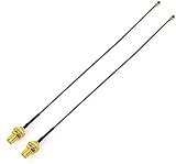 U.FL/IPEX コネクタ装備 Intel 7260NGW / 7265NGW / 8260NGW / 8265NGW / 9260NGW対応 U.FL/IPEX⇒RP-SMA オス ピグテールケーブル ケーブル付き M.2/NGFF無線LANカード対応 WiFi/WLAN/3G/4G/LTEモジュール用 2本入り (20cm) (20cm) (20cm)