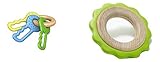 Begin Again Baby Teething Toys: Green Keys Teether and Green Ring Teether [並行輸入品]
