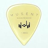 Musent 日本製 スタンダード ティアドロップ ピック | 1.00mm厚 10枚 セット ウルテム | MSNTDPK0010-UTL-10P