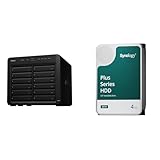 Synology NAS 12ベイ DiskStation DS2422+ & Synology HDD 4TB HAT3300-4Tx12台