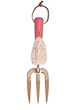 Joseph Bentley Traditional Garden Tools Flourish Stainless Steel Hand Fork, Antique Rose [並行輸入品]