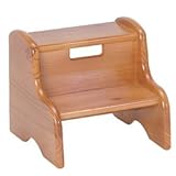 Kid 'sソリッド木製ステップスツール仕上げ: Honey Oak、カスタマイズ:はい、文字色:赤