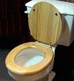 ProPlus 90600ソリッドOak閉じたフロント細長いトイレシート
