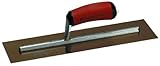 MARSHALLTOWN The Premier Line MXS145GD 14-Inch by 5-Inch Galvanized Steel Finishing Trowel with Curv