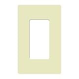 Lutron cw-1b-al Claro Single Gang Rocker Wallplate、アーモンド
