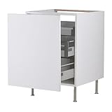 IKEA(イケア) FAKTUM ヘルリグ ホワイト 60 cm 89878930 ベースキャビネット 引き出し式収納付、ヘルリグ ホワイト