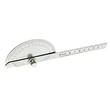 Perfk 角度　ファインダー　ゲージ　　0-180度　分度器　アーム　ルーラー　0-100mm　ステンレス　