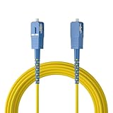 10Gtek OS2/OS1 シングルモード シンプレックス SC-SC コネクタ 光ファイバーケーブル 1芯 宅内光配線コード 光回線ケーブル 5m