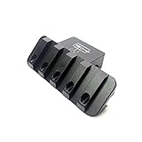 MILQUEST(HALEYタイプ オフセットマウント 20mmレールマウント)【4スロット 金属製】(ブラック) (20mmレール)