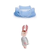 Fenteer ベビーベッド用蚊帳　ぬいぐるみ　携帯用　折りたたみ　コンパクト　蚊対策　虫よけ　夏　お出かけ便利