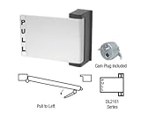 CRLサテンアルミニウム仕上げユニバーサルpush-pullパドルハンドル<br/>プルを左