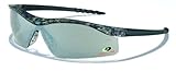 MCR Safety MODL117 Mossy Oak Single Lens Glasses with Dallas Camo Frame and Silver Mirror Lens by MC
