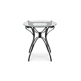 リクシル　TOEX　ポリーテテーブルB11（クリアガラス）　『ガーデンテーブル』 ブラック