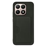 LOOF SKIN SLIM-SLOT レザー カード収納 スマホケース for Xiaomi 15T 用 ケース カバー 背面 ストラップホール カードポケット シンプル 耐衝撃 薄型 軽量 leather [エバーグリーン]