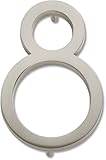 Atlas Homewares AVN8-BRN Modern Avalon 4.5-Inch No. 8 House Number, Brushed Nickel [並行輸入品]