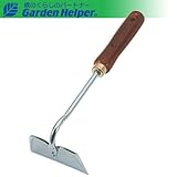 草削り 小型 スチール ゴールド 天然木柄 Garden Helper ガーデンヘルパー G-12