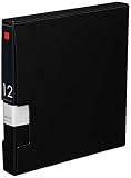 バッファロー BUFFALO CD&DVDファイルケース ブックタイプ 12枚収納 ブラック BSCD01F12BK