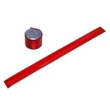 prendre 【2個セット】 反射バンド アーム バンド ランニング ウォーキング ジョギング 夜間 散歩 反射材 反射板 （レッド） PR-REF03PA-RD