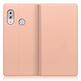 LOOF SKIN SLIM ZenFone 5 / 5Z ZE620KL / ZS620KL zenfone5 zenfone5z 用 ケース カバー 手帳型 スマホ ケース カード収納 マグネット付き ベルトなし [アンバーローズ]
