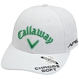 [キャロウェイ] レディース 定番 キャップ (ポリエステルツイル・ツアーモデル) / 帽子 ゴルフ / C23990200 1036_ホワイト/グリーン FR