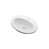 カクダイ デュラビット 丸型洗面器 1ホール #DU-0472620000