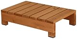 ガーデンガーデン デッキ風縁台 ライト用ステップ台(踏み台) 65cm×40cm ライトブラウン 防水用ゴム足付 SDES-65-LBR