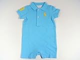 ラルフローレンRalph Laurenベビー男の子女の子半袖カバーオール（ライトブルー）6ヶ月用60 70【並行輸入品】 [ウェア&シューズ]